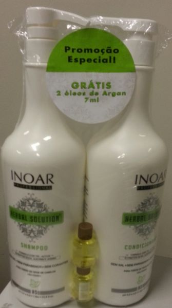 kit shampoo + condicionador herbal solution